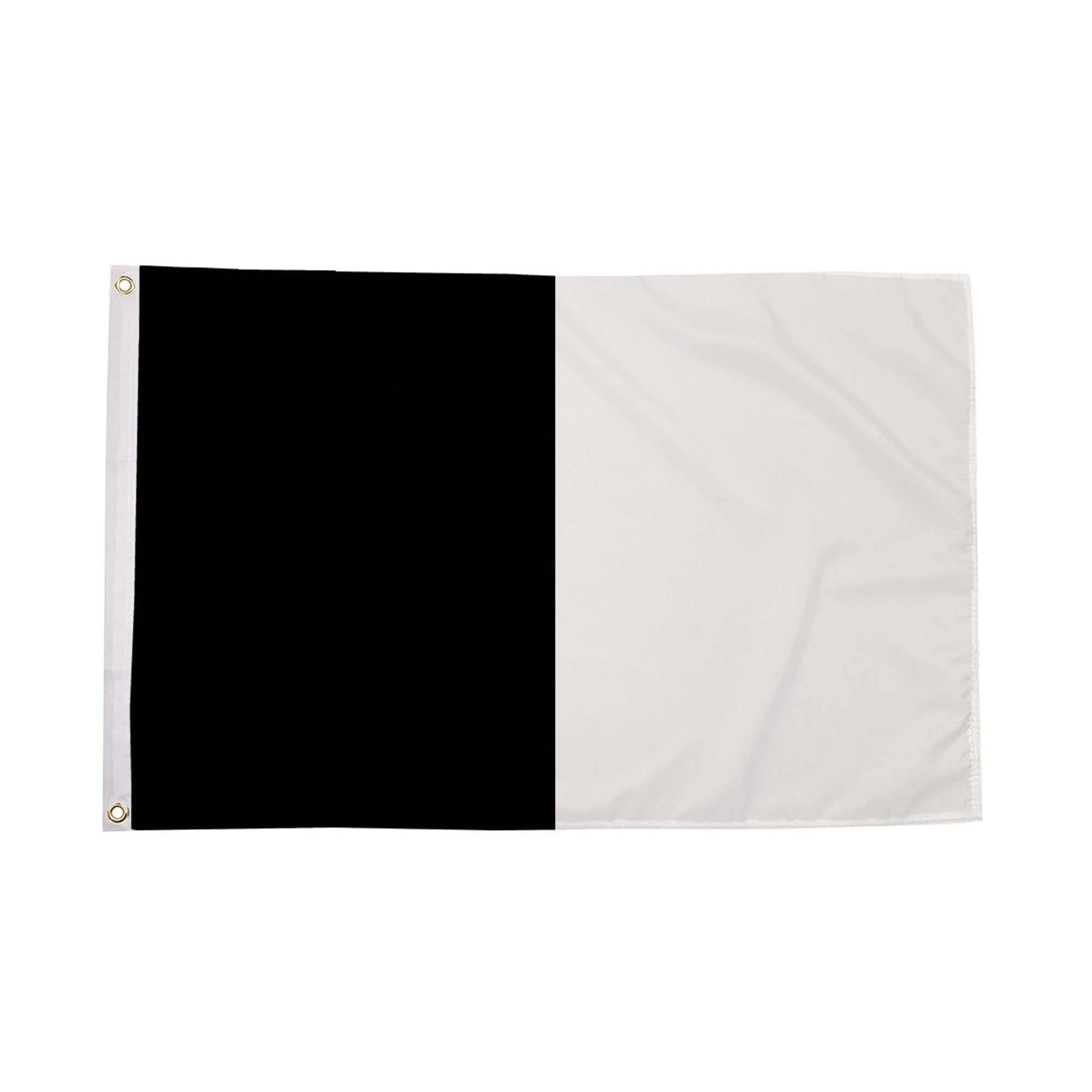 Flagtex Irish County Flag Black White Small 3ft x 2ft (90cm x 60cm) - GAA Flag Compact Size, County Colours Team Banner for Garden Poles, Gaelic Games Sports Flag