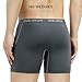 David Archy 3 Pack Men's Ultra Fast Dry Performance Boxer Briefs (S, Dark Gray-Mesh)