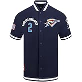 Pro Standard NBA Mens Mens NBA Oklahoma City Thunder Classic Player Cotton Double Knit Button Down