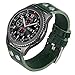 Gear S3 Classic / Frontier Watch Band, 22mm Accessories Women Men Vegetable Tan Genuine Leather Band Classic Riveted Watch strap with Stainless Steel Buckle For Samsung Galaxy Gear S3(Green)