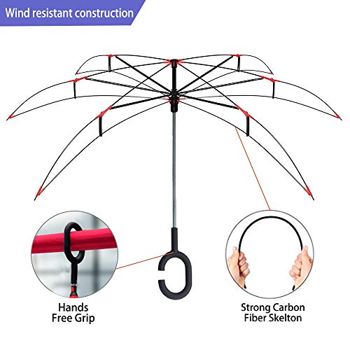 ZOMAKE Inverted Umbrella, Double Layer Reverse Umbrella Large Inside