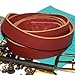 TOFL Genuine Top-Grain Leather Strap | 72 Inches Long | 3/4 Inch Wide | 1/8 Inch Thick (7-8 oz) | 1 Leather Strip for DIY Arts & Craft Projects, Clothing, Jewelry, Wrapping | Burgundy