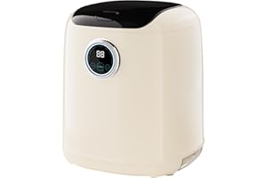 AHERO Fully Automatic Mini Washing Machine with Heated Wash, Spin Dry & Thermal Drying - 7L (1kg Capacity) Portable for Underwear, Socks, Baby Clothes