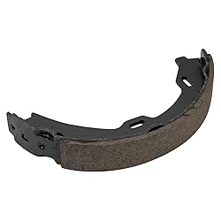 TRQ Rear Parking Brake Shoe Set Compatible with