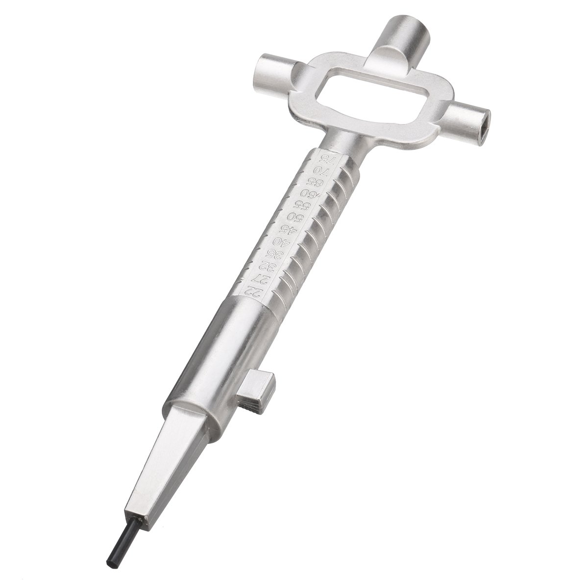 MASUNN Sliver Locksmith Tool Multi Purpose Cylinder Gauge Cam Turner Spindle Turner