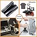 Heat Transfer Vinyl - 12inch x 15feet Roll HTV Vinyl Black for DIY Heat Press Design T-Shirts, Easy to Cut & Weed Iron On Vinyl for Silhouette,Cricut or Heat Press Machine