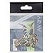 VAGA Pair Of colorful dangling earrings for women, Hook Earrings Hangers With Colorful Arabian Oriental Peacocks Birds Decorations Embellished With Rhinestones Gems in Blue, Green And Yellow colors