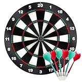 Kyerivs Safety Dart Board Set with Soft Tip Darts for Kid Board Games and Leisure Sport for Office 16.5 Inch