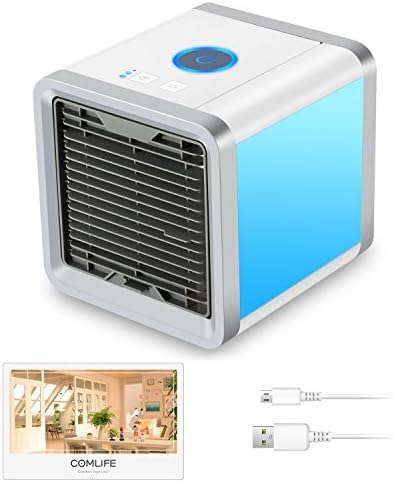 RUVINCE Arctic Air Personal Space Cooler, Portable Air Conditioner | The Quick &amp; Easy Way to Cool Any Space, As Seen On TV (White)