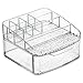 InterDesign Rain Cosmetic Organizer for Vanity Cabinet to Hold Makeup, Beauty Products - 1 Drawer, Clear
