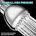Shower Head High Pressure WarmSpray 3'' Full-Chrome Rain Showerhead with Powerful Massage/Spray Experience- The Best Rainfall Shower Heads for Low Water Pressure