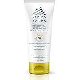 Oars + Alps Mineral SPF 30 Sunscreen and Anti-Aging Face Moisturizer with Hyaluronic Acid, Water and Sweat Resistant, Oil Fre