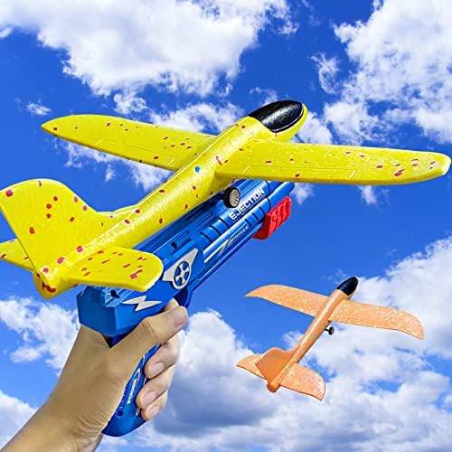 Airplane Toy for Kids 2 Flying Toy One-Click Ejection Mode Glider ...