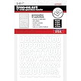 Sei 3/4-inch White Sport Flock Iron-on Transfer Letters