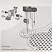 HONEYSEW Presser Foot for Pfaff Free-Motion Echo Quilting Foot 821002096
