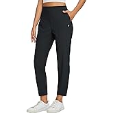 baleaf Womens Travel Pants Lightweight Stretch with Zipper Pockets Petite Ankle Dressy Golf Work Business Casual Slacks