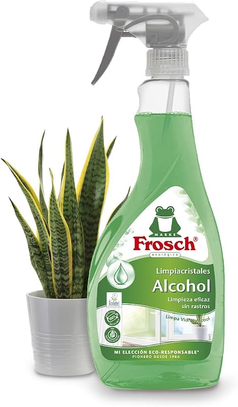 - Limpador de vidro ecológico com álcool, limpeza eficaz do vidro e superfícies lisas - 500 ml