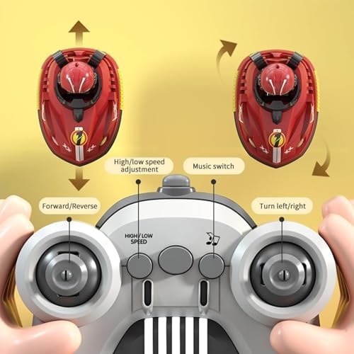 Uniiking® 2 Pack Remote Control Car for Toddlers, RC Ejecting Bumper Car for Kids, RC Cars with Light & Sound & 360°Rotating for 6+ Year Old Boys Girls Kids-Christmas Birthday Gifts