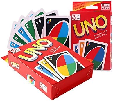 NADISM Classic Board Game Card Games Uno Standard 108 English Fun UNO Card Game for Family