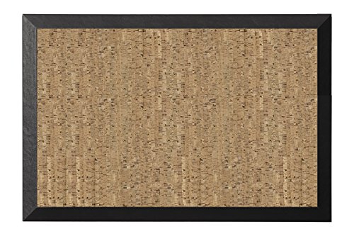 Bi-Office Kamashi - Bacheca in Sughero Naturale, 90 x 60, Beige/Nero