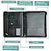 TUCKMER Padfolio with Zipper Business Zippered Portfolio Organizer Binder Expandable Tablet Holder and Spiral Calendar Notebook Pocket | Include Notepad