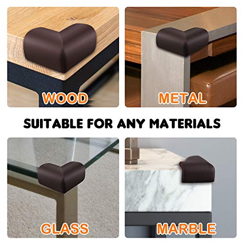 Baby-Proofing-Corner-Protector-12-Pack-NBR-Material-Thickening-Brown-Corner-Guards-for-Furniture-Desk-Child-Safety-Corner-Bumper-Table-Corner-Covers-for-Kids