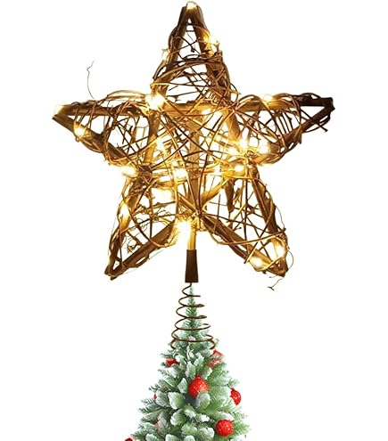 Étoile De Noël Blanche à Paillettes En Plastique 5 Cm - ECLOZ - Gamm Vert