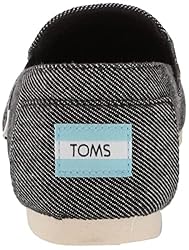 TOMS Women's Redondo Loafer Flat, Black Twill