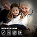 MINGER Rechargeable LED Book Light Neck Hug Light, 4 LED Hand-Free Bright Knitting Lamp, 6000K Daylight 3 Brightness Modes and Flexible Arm for Bed Reading Night Jogging
