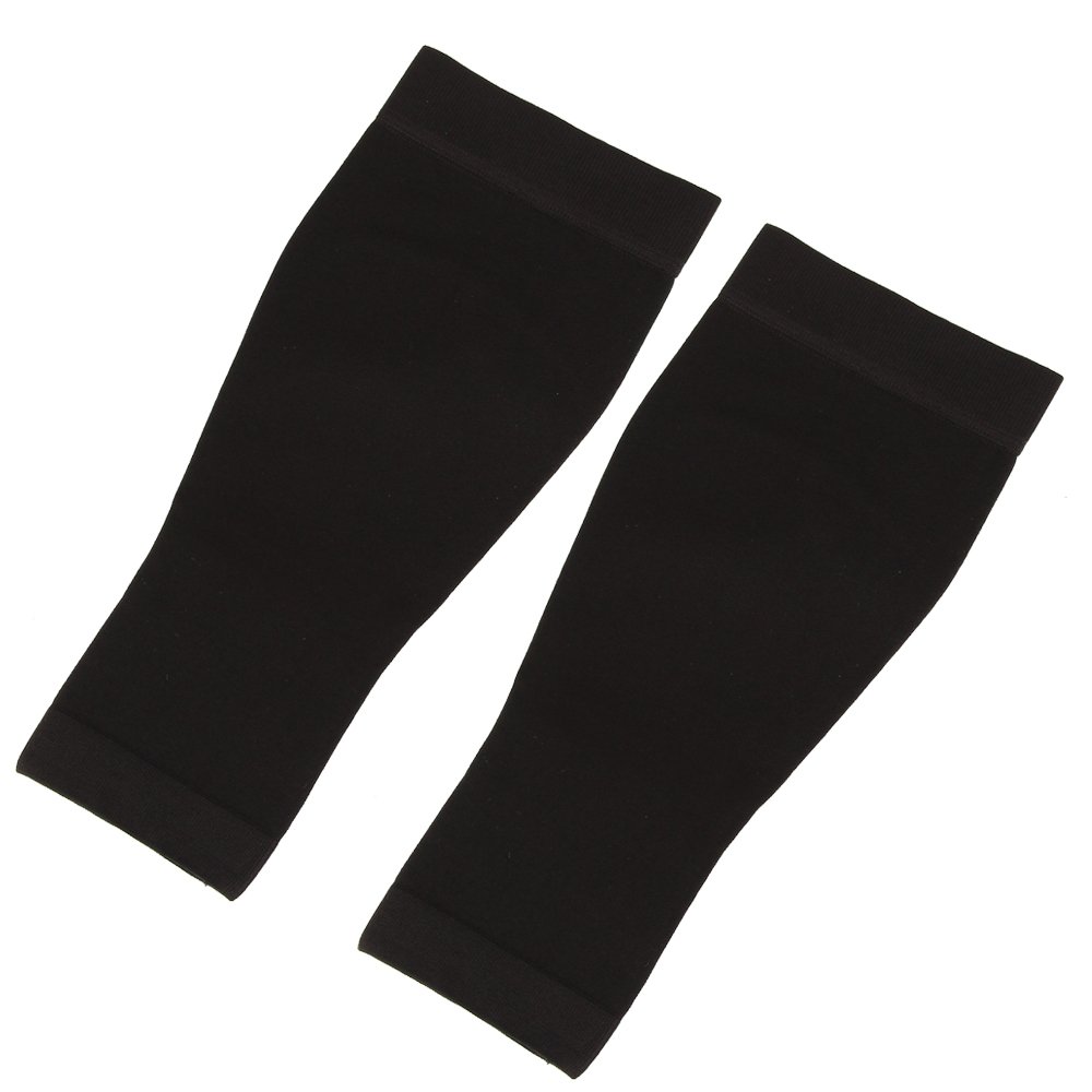 Tattoo Cover Up Sleeve Elastic Fiber Arm Leg Compression Sleeves Concealer Support Color Black 2pcs