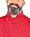 Red Lightweight Long Sleeve Chef Coat - L