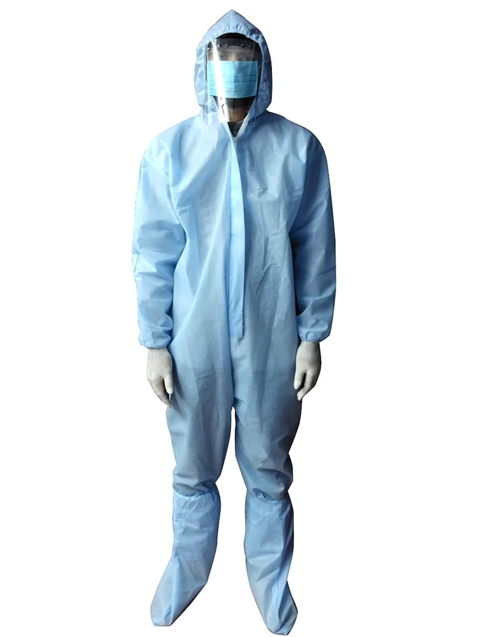 NPLASH FASHION PPE KIT with Full Body Coverall, Latex Gloves, Shoe