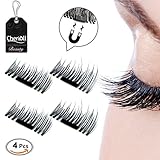 3D Magnetic False Eyelashes,Handmade Eyelashes Fake Eyelashes,0.2mm Ultra-thin 3D Fiber for Natural Look