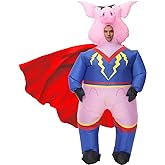 RHYTHMARTS Inflatable Pig Costume Adult Blow up Pig Costumes Fancy Dress for Adult Halloween Christmas