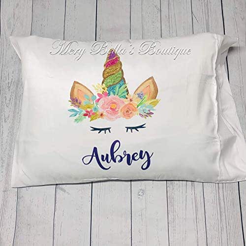 Personalized Unicorn Pillowcase,Standard Pillowcase, Girl