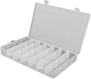 LEORX Caja Compartimentos Divisores ajustables joyería ...