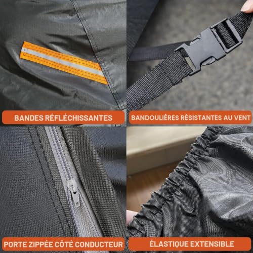 Kayme Waterproof Breathable Car Cover Compatible with Mini Cooper 3 Doors (2014-2025), 7 Layers Outdoor Car Cover, Rain Sun Dust Cover with Cotton Lining.