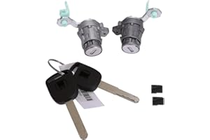 U3STORE Door Lock Cylinder Front Set Kit with Keys Left Right Driver Side Passenger Side 72145S73003 72146S73003 Replacement for Honda #S2000 2000-2009,#Accord 1998-2002,#Civic 2001-2005,#Odyssey 1999-2004