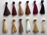 A Set Of 12 Color SD Doll DIY Straight Hair