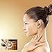 Vost in Ear Headphones Wired Earphones Earbuds Bass Metal headsets with Microphone Button Control for Sports Running Gym Exercise Jogging (Golden)