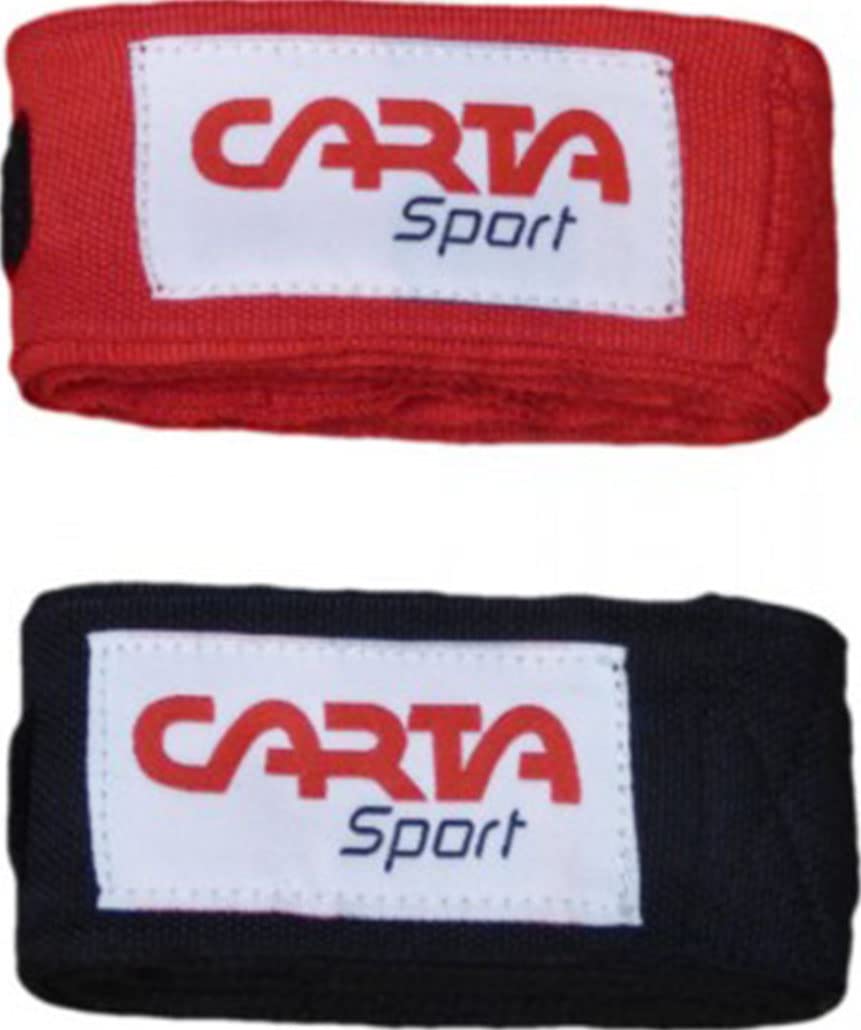 FR : Taille Unique (Taille Fabricant : TU) BHWE carta Football Cartasport elasticated handwraps for boxing, White, One size
