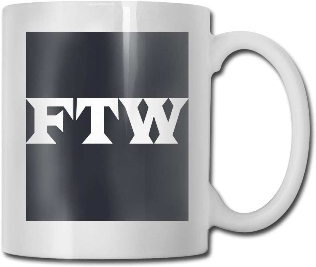 FTW - Taza de café de cerámica con diseño de taza de café: Amazon.es: Hogar