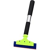 EHDIS Long Handle 8-Inch Rubber Squeegee Aluminum Tube Handle Window Tint Squeegee Auto Water Blade, Shower Squeegee for Car Windshield, Glass, Tiles, and Smooth Surfaces
