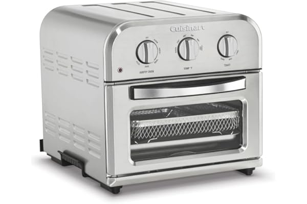 Cuisinart TOA-26 Compact Airfryer Toaster Oven, 1800-Watt Motor with 6-in-1 Functions and Wide Temperature Range, Large Capac
