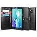 Spigen Wallet S Galaxy S6 Edge Plus Case with Foldable Cover and Kickstand Feature for Galaxy S6 Edge Plus 2015 - Black