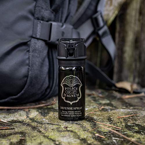 POLICE MAGNUM Pepper Spray Max Strength 1416ft Range Tactical Law