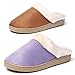 KushyShoo Women's Slip-on Fluffy Winter Clog Slippers