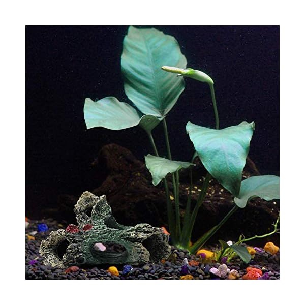 YOUTHINK Legni Arredo per Acquario,Acquario Legno Acquario Ornamento Artificiale Tronco in Resina Grotta per Acquario…