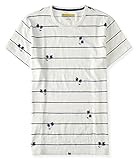 Aeropostale Men's Prince & Fox Palm Stripe Tee Shirt