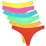 AMTopShow Women Cotton Underwear, Comfortable Thong Underwear Panties